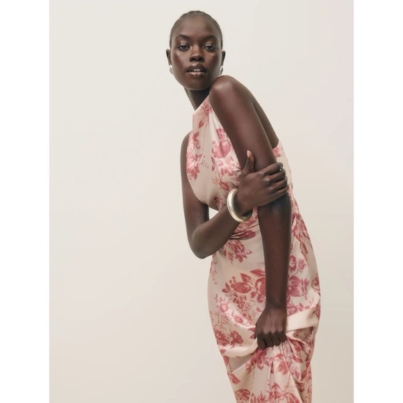 NWT Reformation Anaiis Silk Maxi Dress Cameo Rose Floral Print 10 - Picture 12 of 15